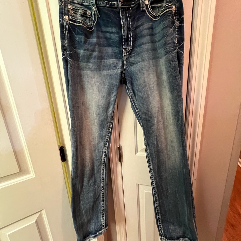 Miss Me Dark Blue Denim Jeans